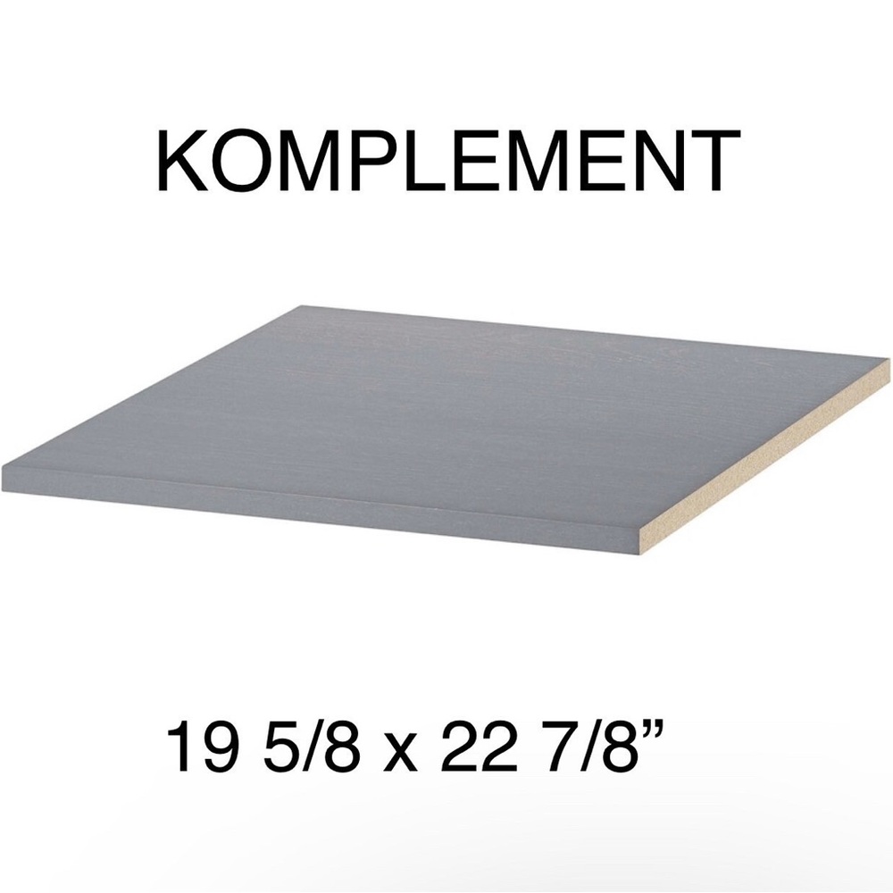 KOMPLEMENT IKEA Shelf 19 5/8x22 7/8“ gray stained ash effect 504.750.89 New